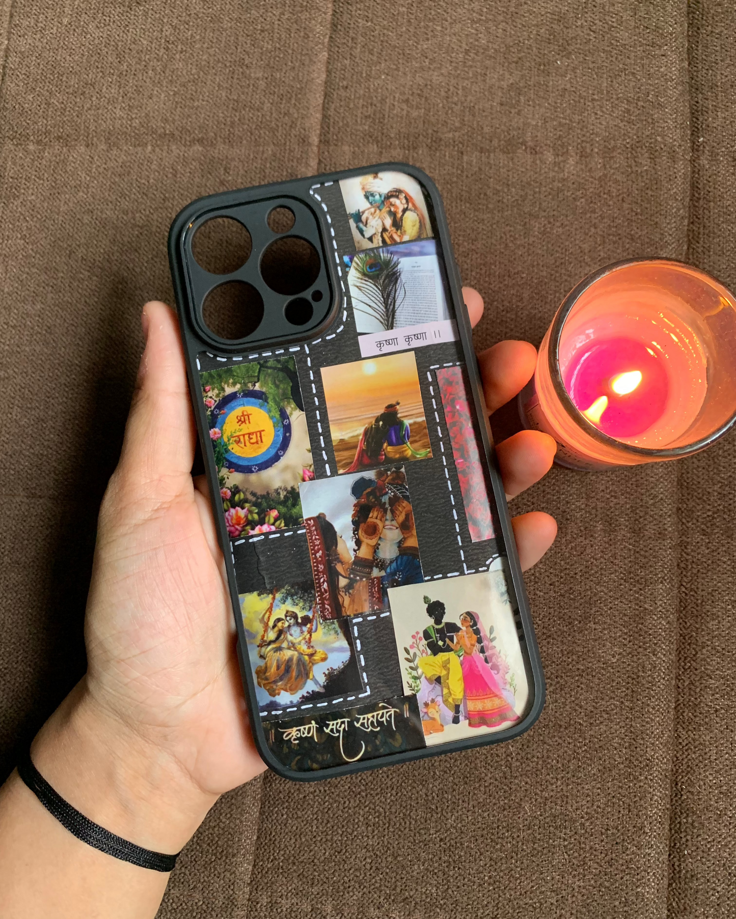 Dreamy Radha Krishna Themed Phone Case