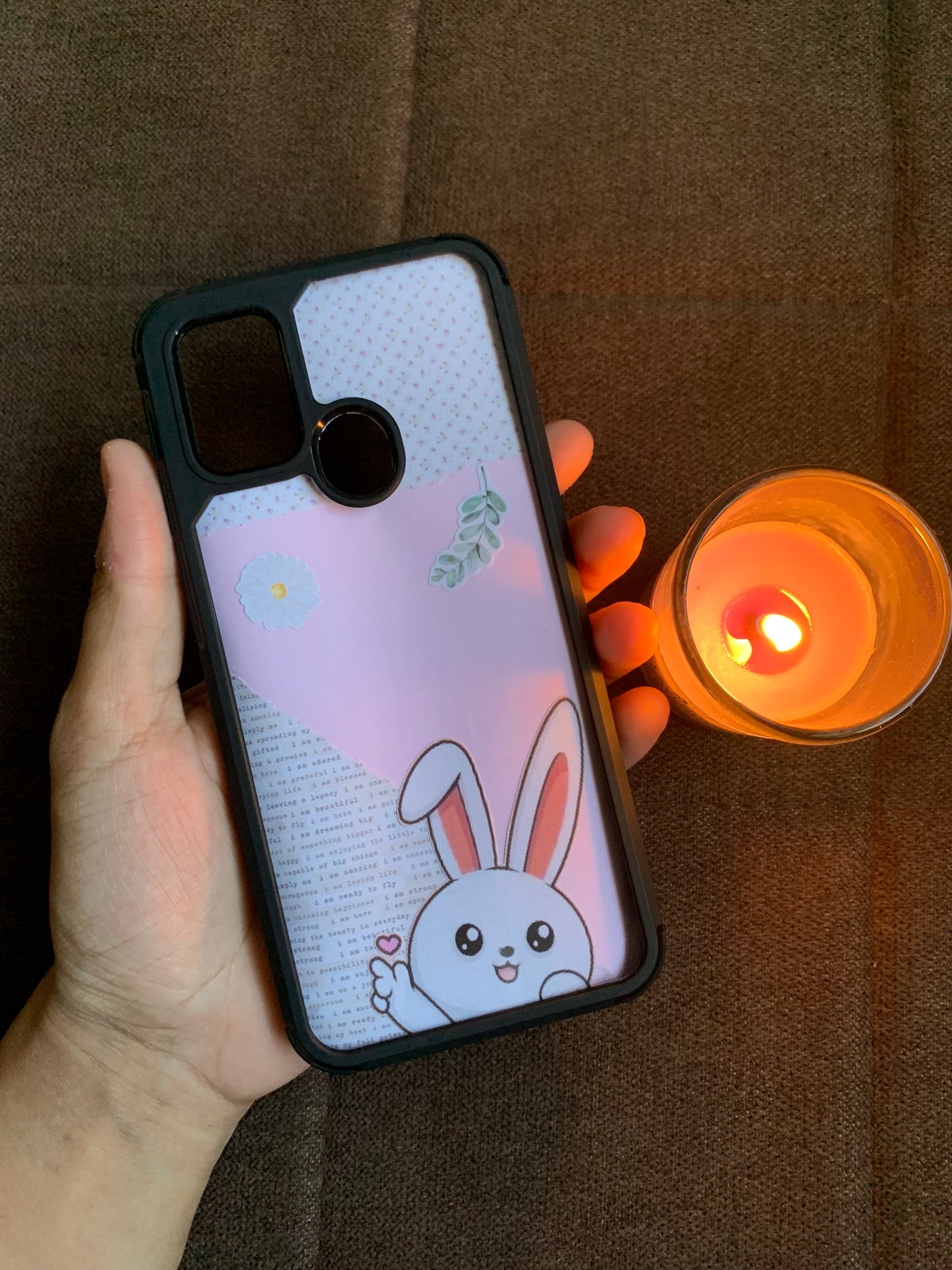 Pastel Pink Cute Rabbit Phone Case