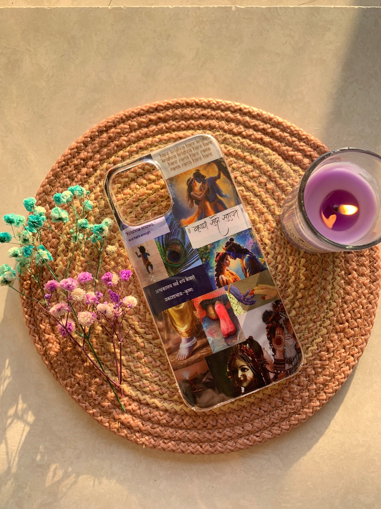 Radha Krishna Themed Phone Case