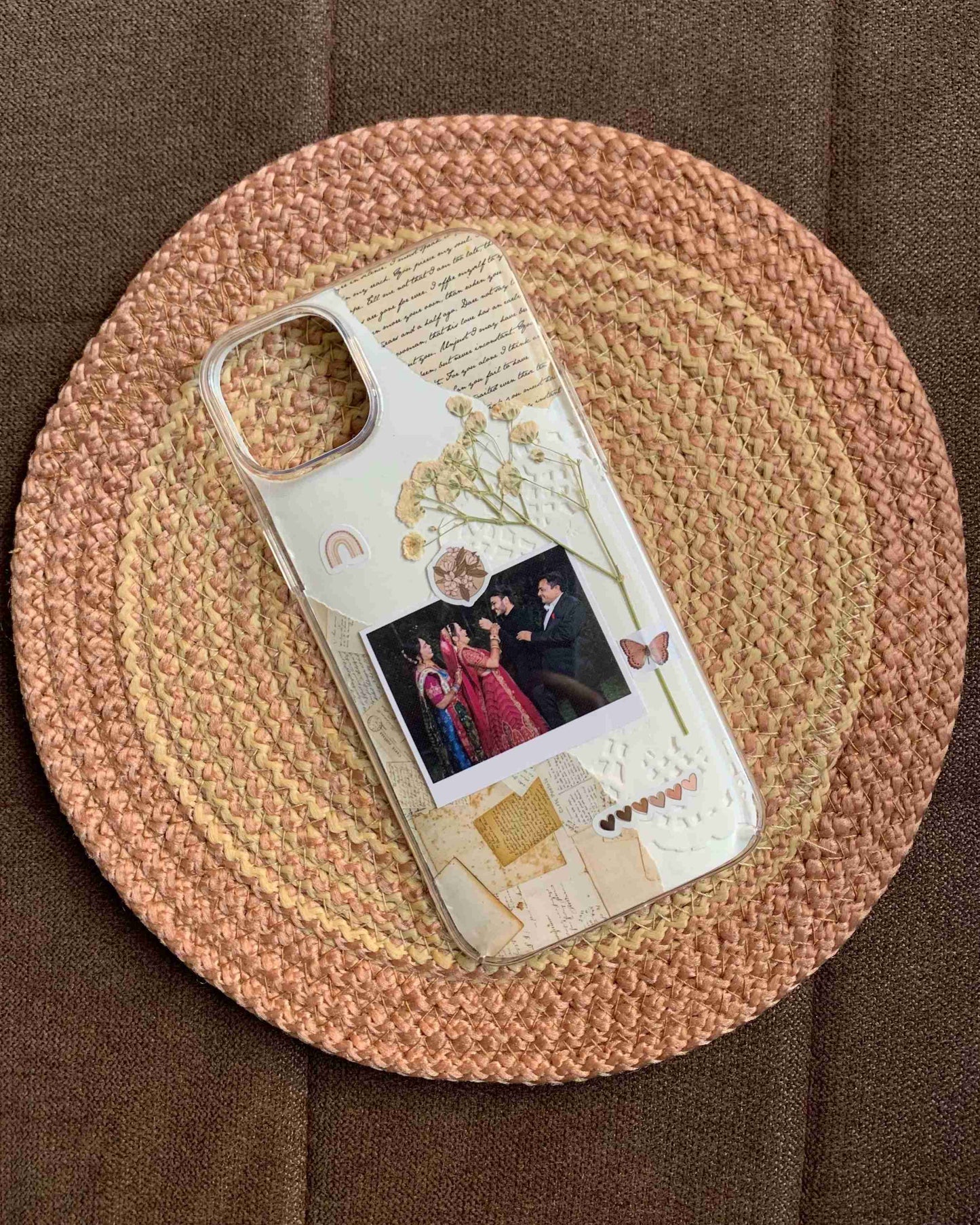 Brown Floral Phone Case