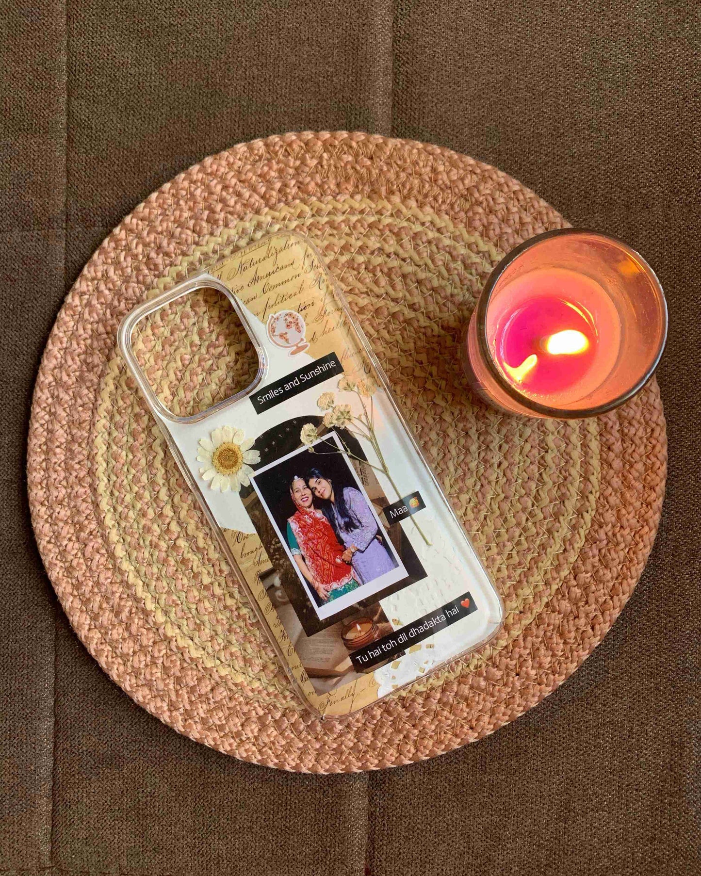 Cherished Moments Brown Phone Case