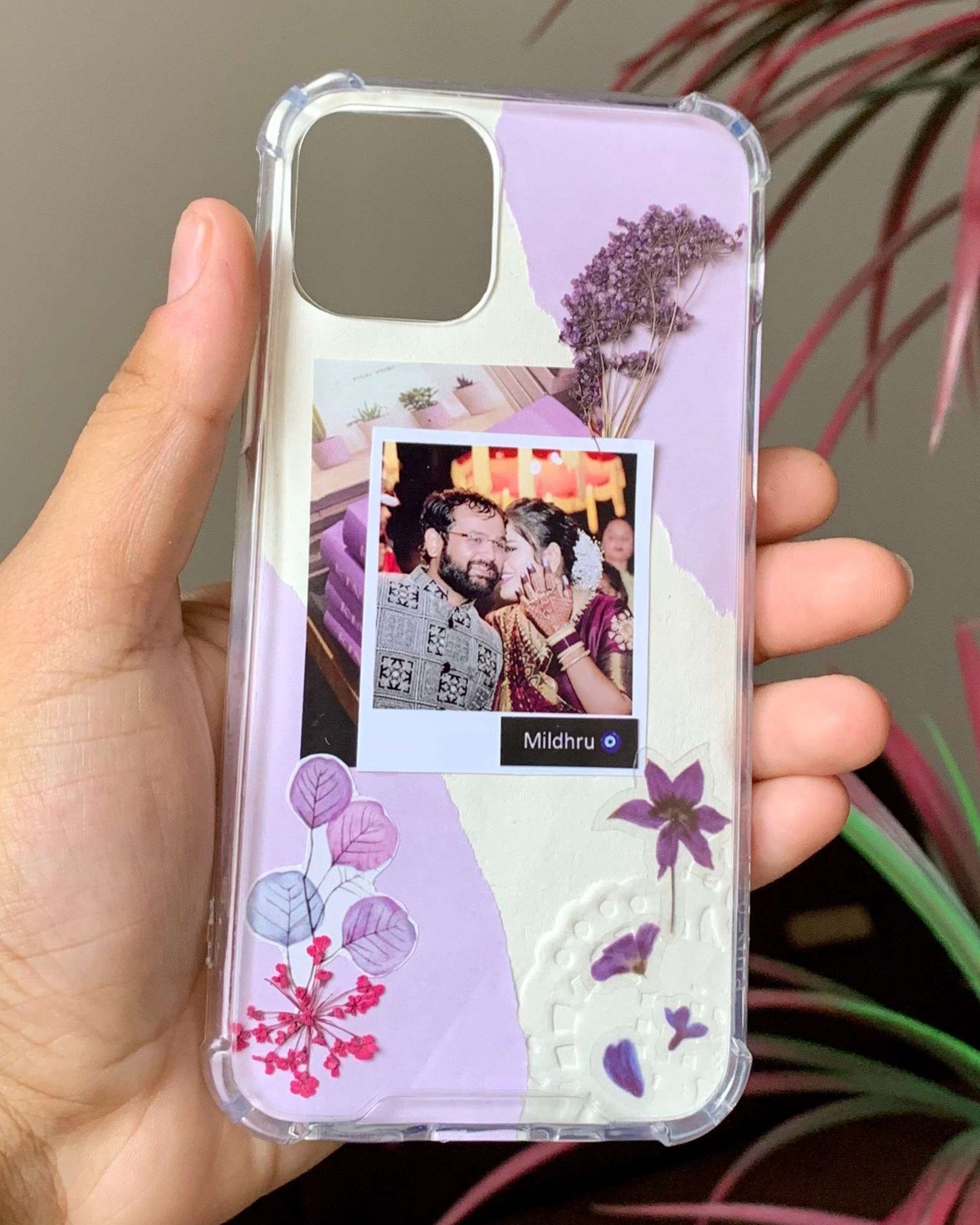 Personalized Memory Bloom Purple Phone Case