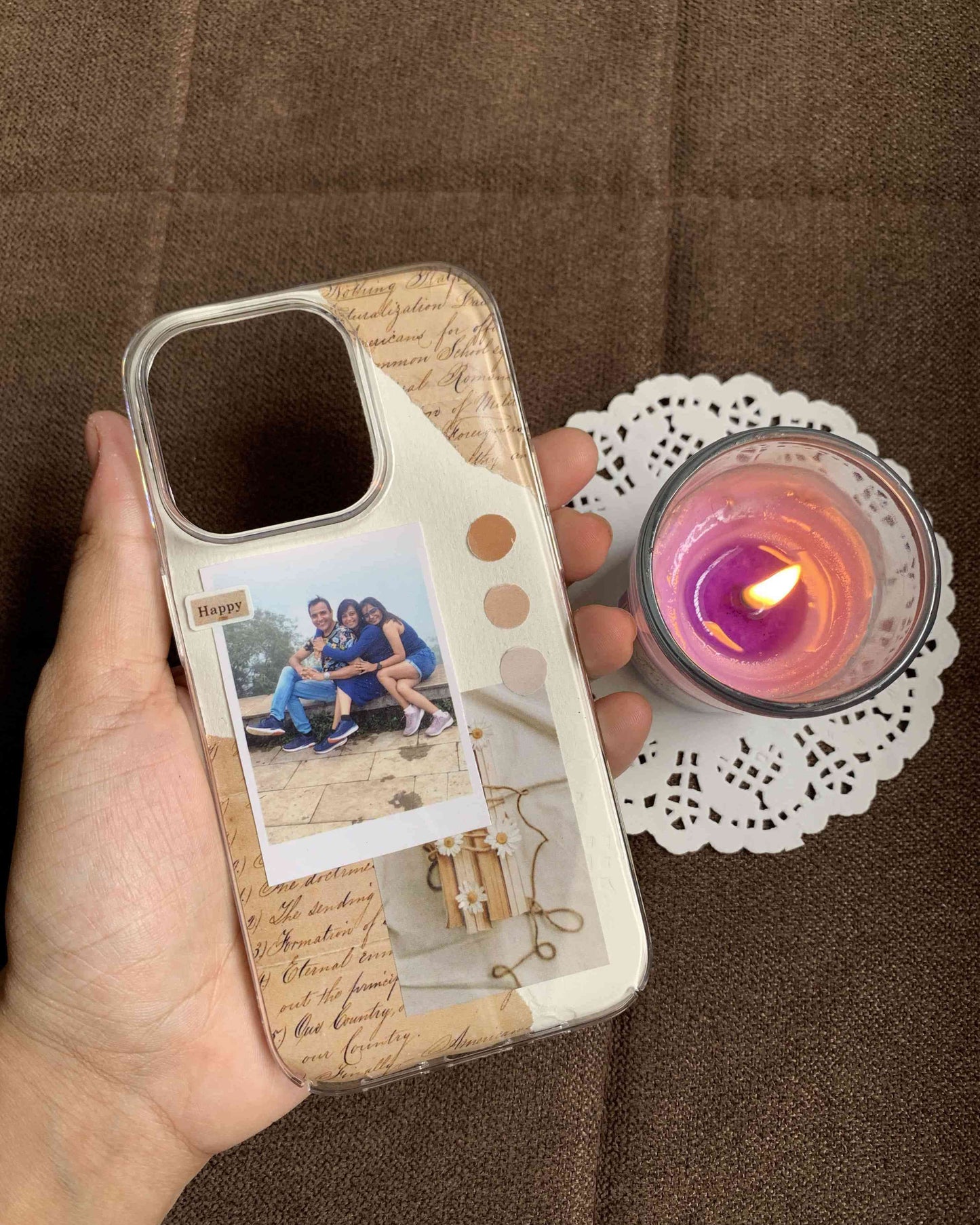 Blooming Bonds Brown Phone Case