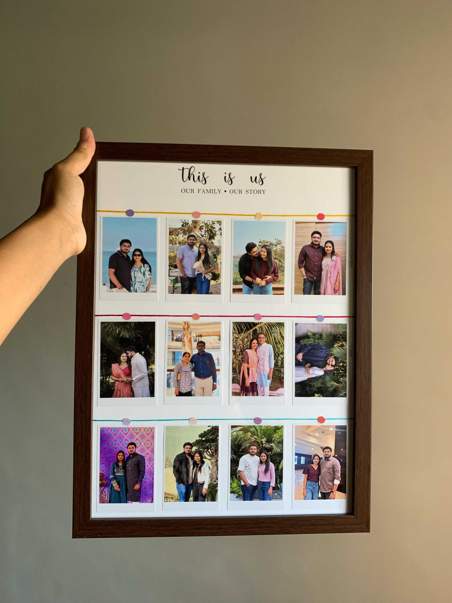 The Story of Us Wooden Frame