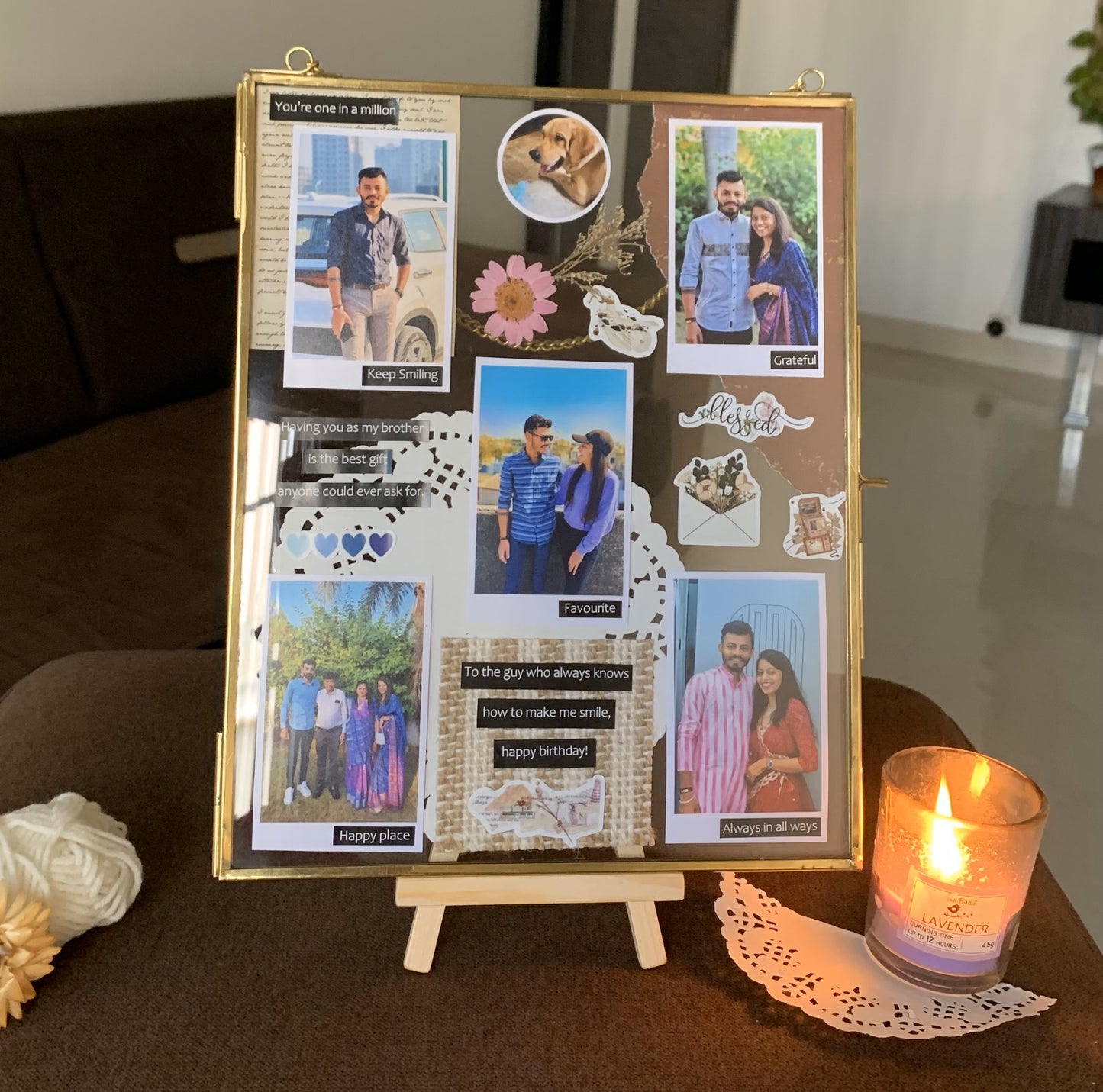 Golden Vintage Memories Frame