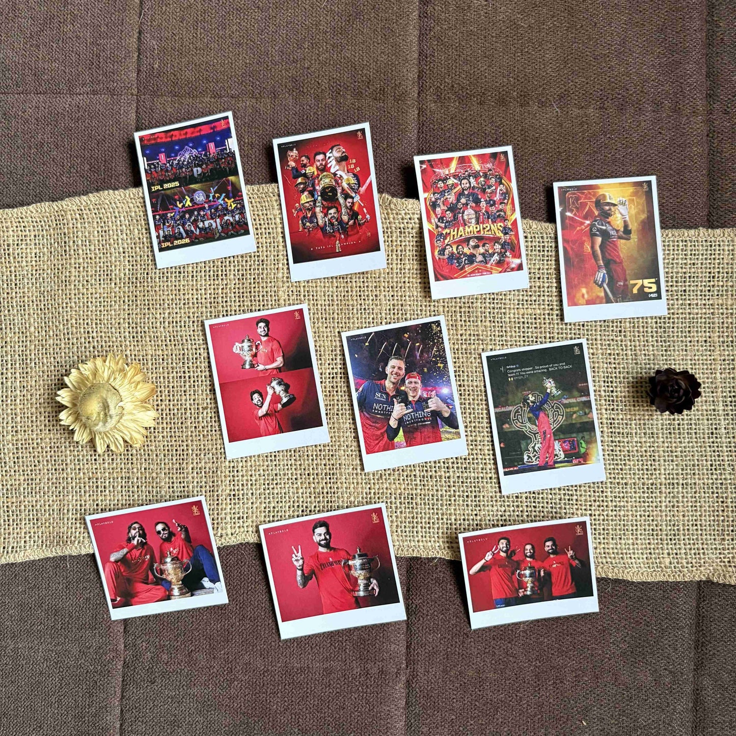 E Sala Cup Namdu – RCB Victory 2026 Polaroid Set