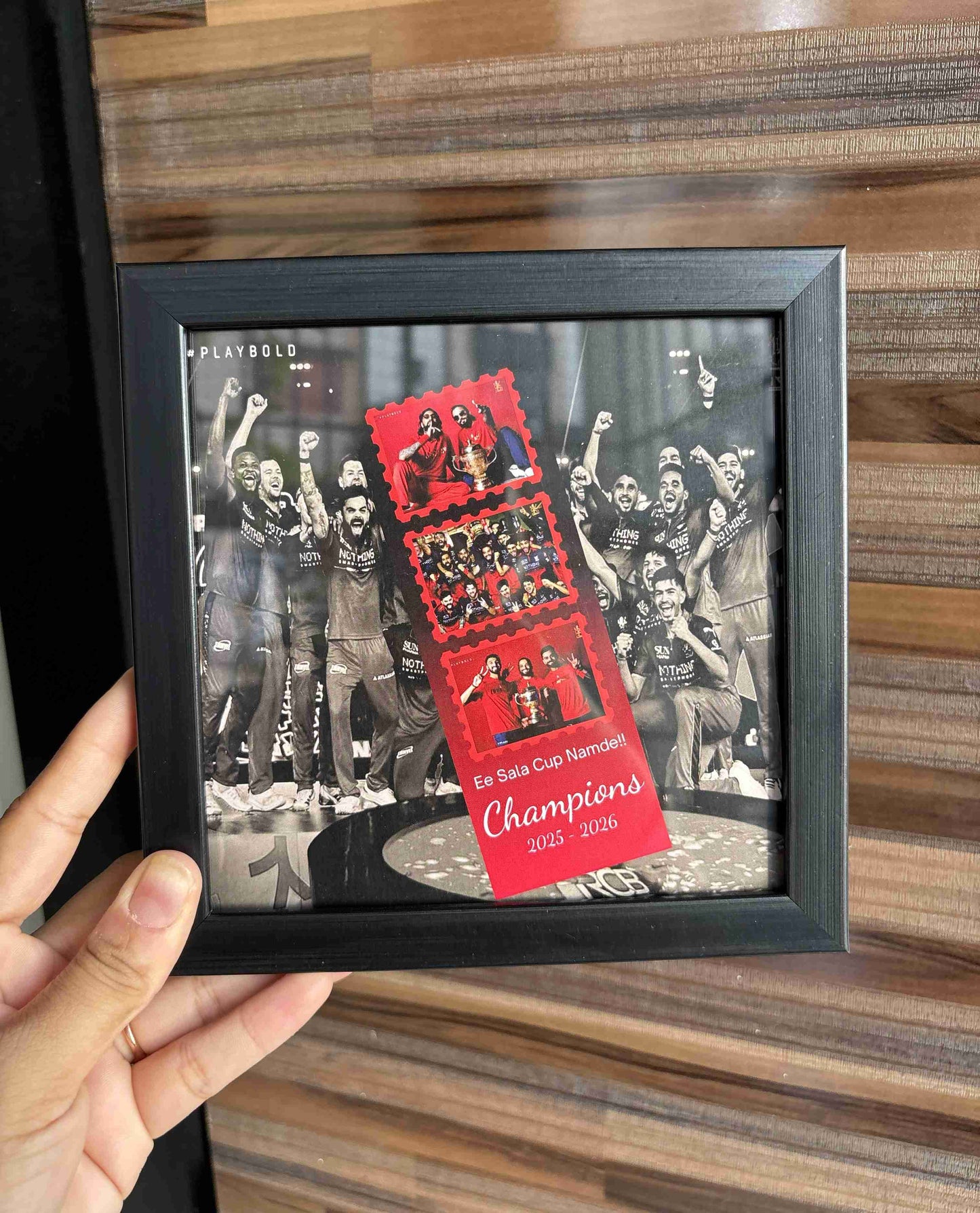 RCB 2026 IPL Champions Photo Frame