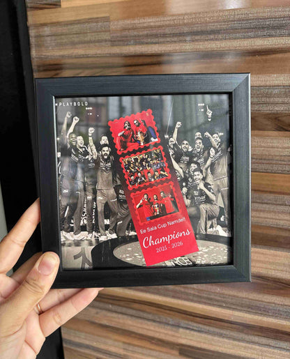 RCB 2026 IPL Champions Photo Frame