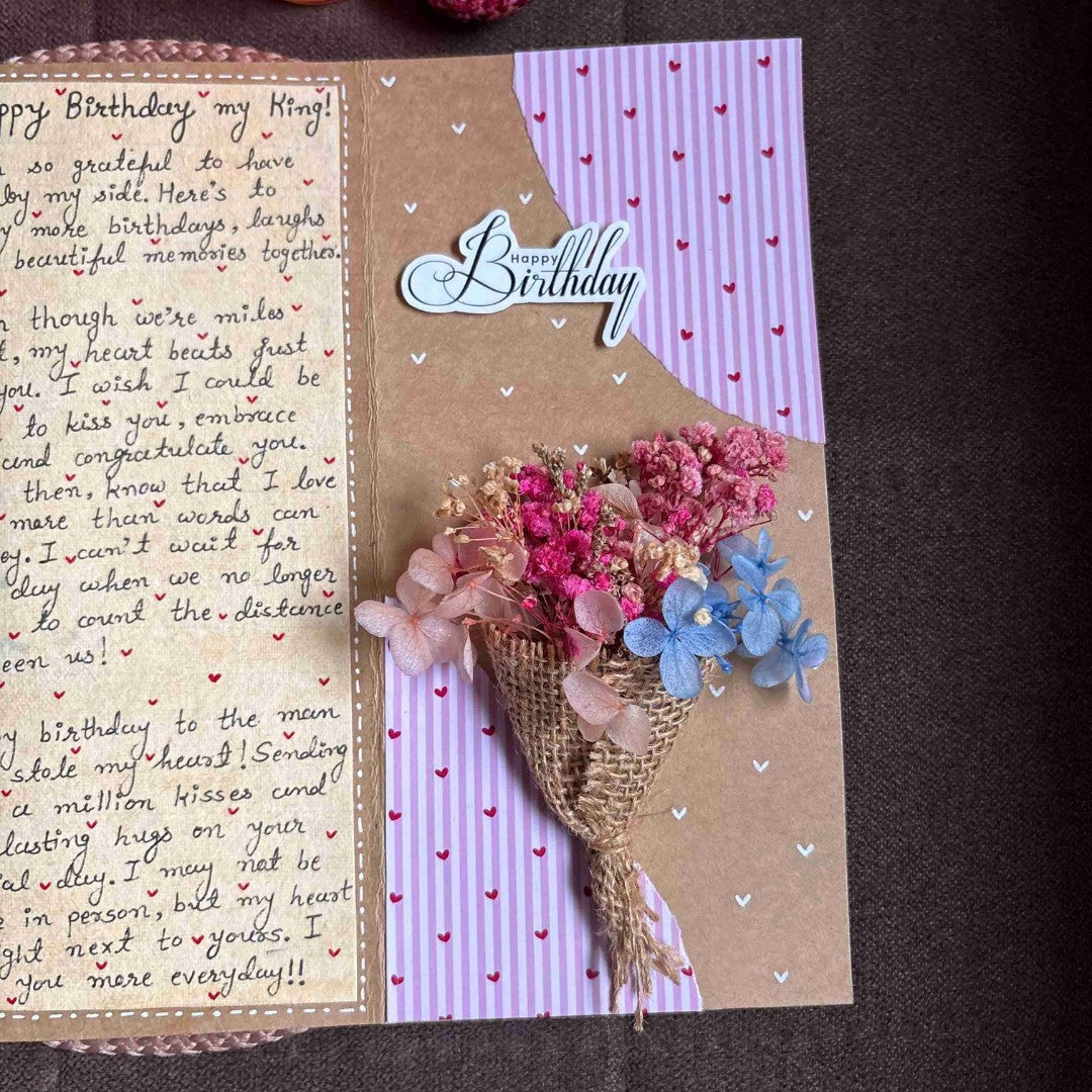 Handmade Love Letter Birthday Card