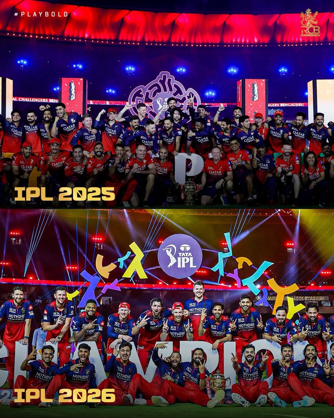 E Sala Cup Namdu – RCB Victory 2026 Polaroid Set
