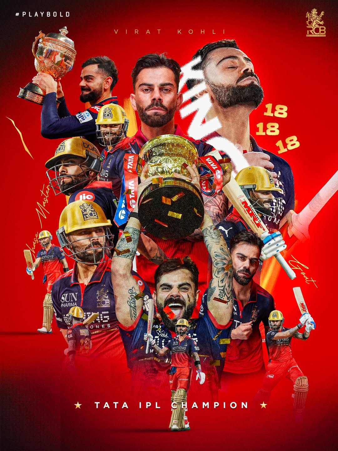 E Sala Cup Namdu – RCB Victory 2026 Polaroid Set