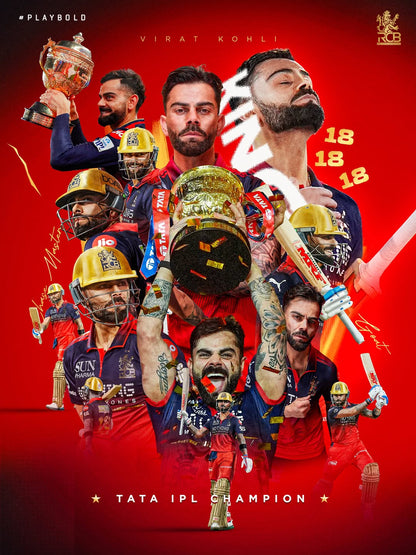 E Sala Cup Namdu – RCB Victory 2026 Polaroid Set