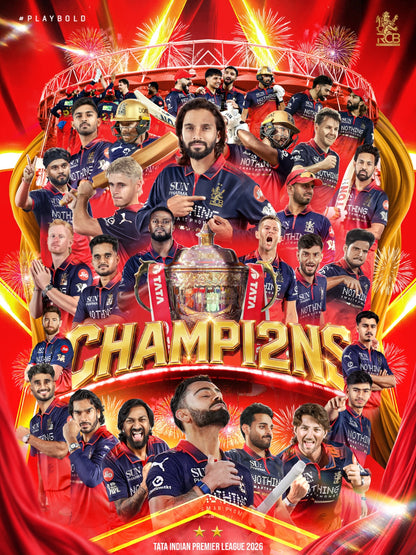 E Sala Cup Namdu – RCB Victory 2026 Polaroid Set