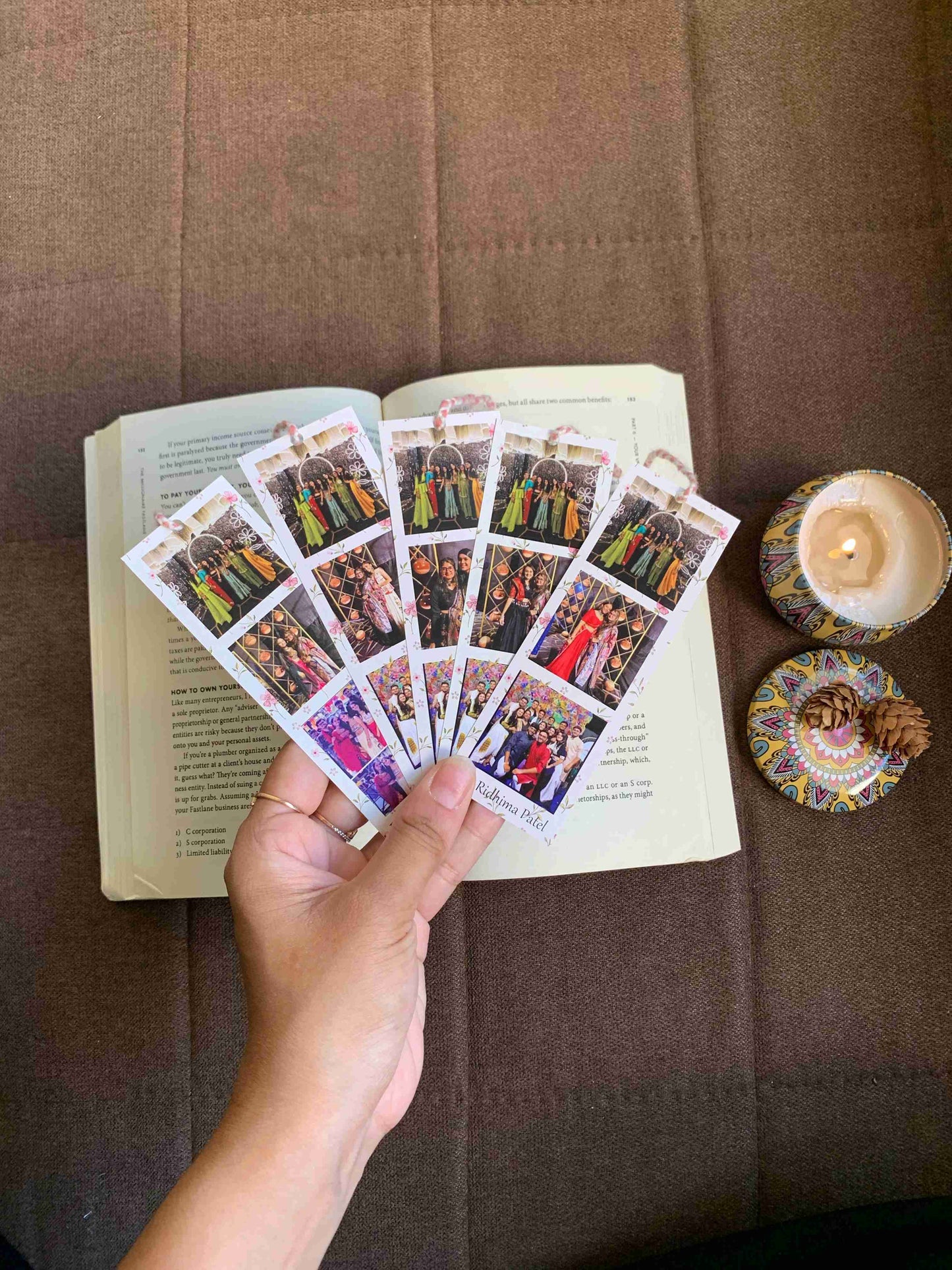 Personalized Photo Strips Bookmarks