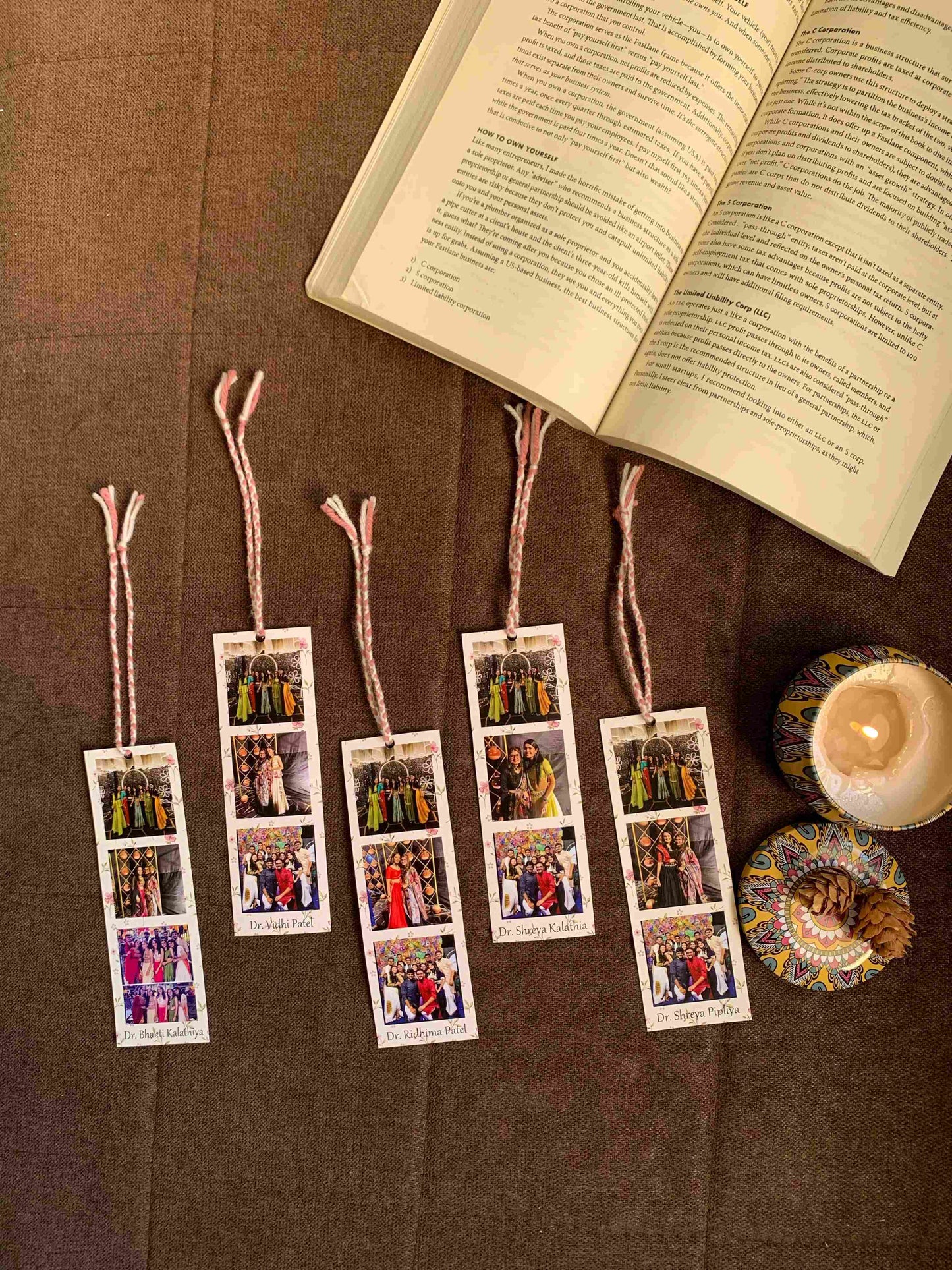 Personalized Photo Strips Bookmarks