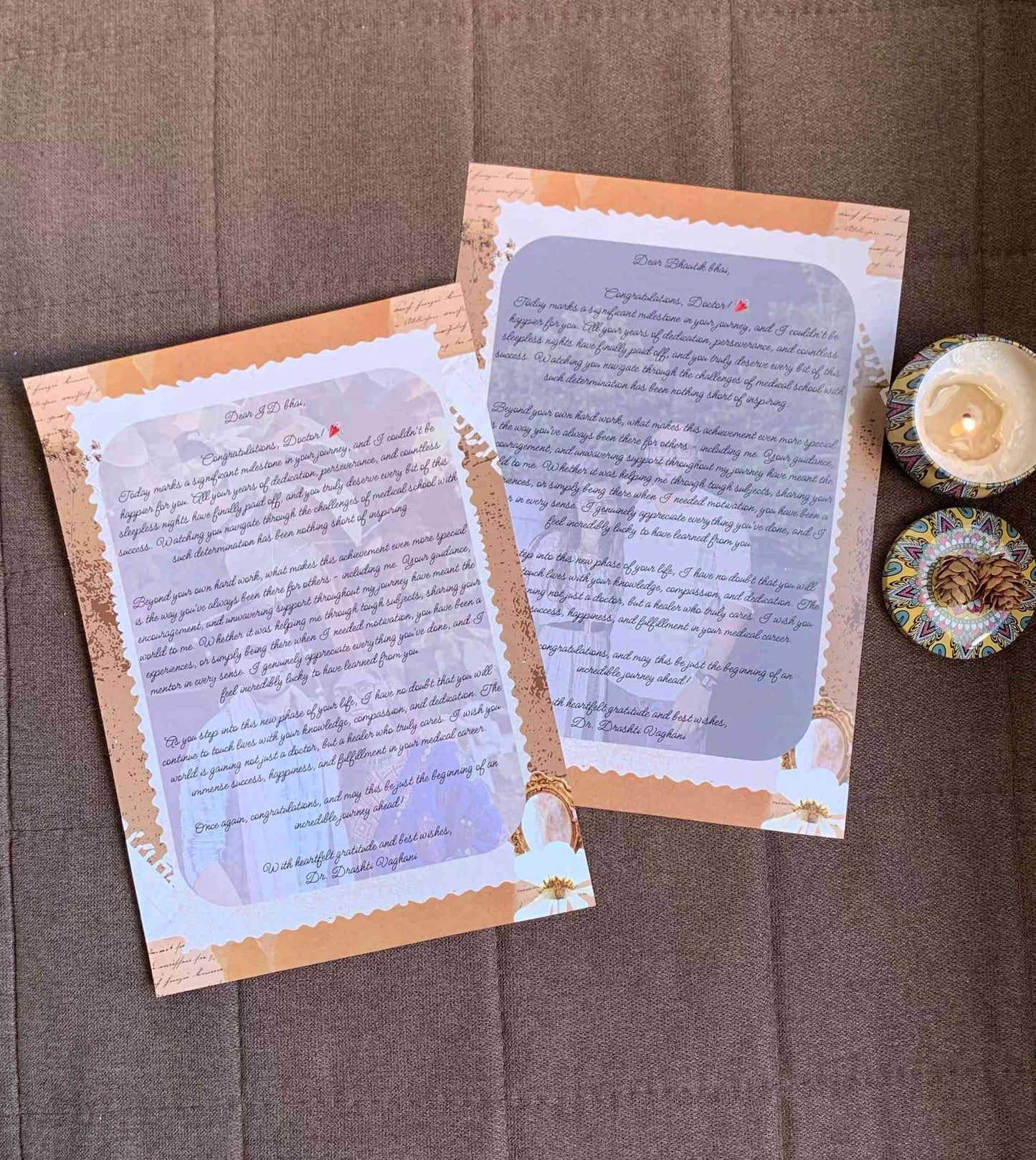 Timeless Vintage Personalized Letter